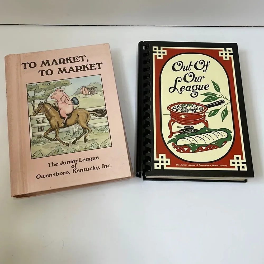 LOT OF TWO VINTAGE JUNIOR LEAGUE‎ SOUTHERN COOKBOOKS